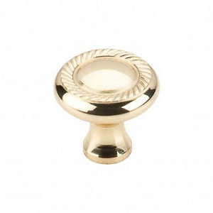 Top Knobs M324 Somerset Swirl Cut 1 1/4 Inch Cabinet Knob Polished Brass